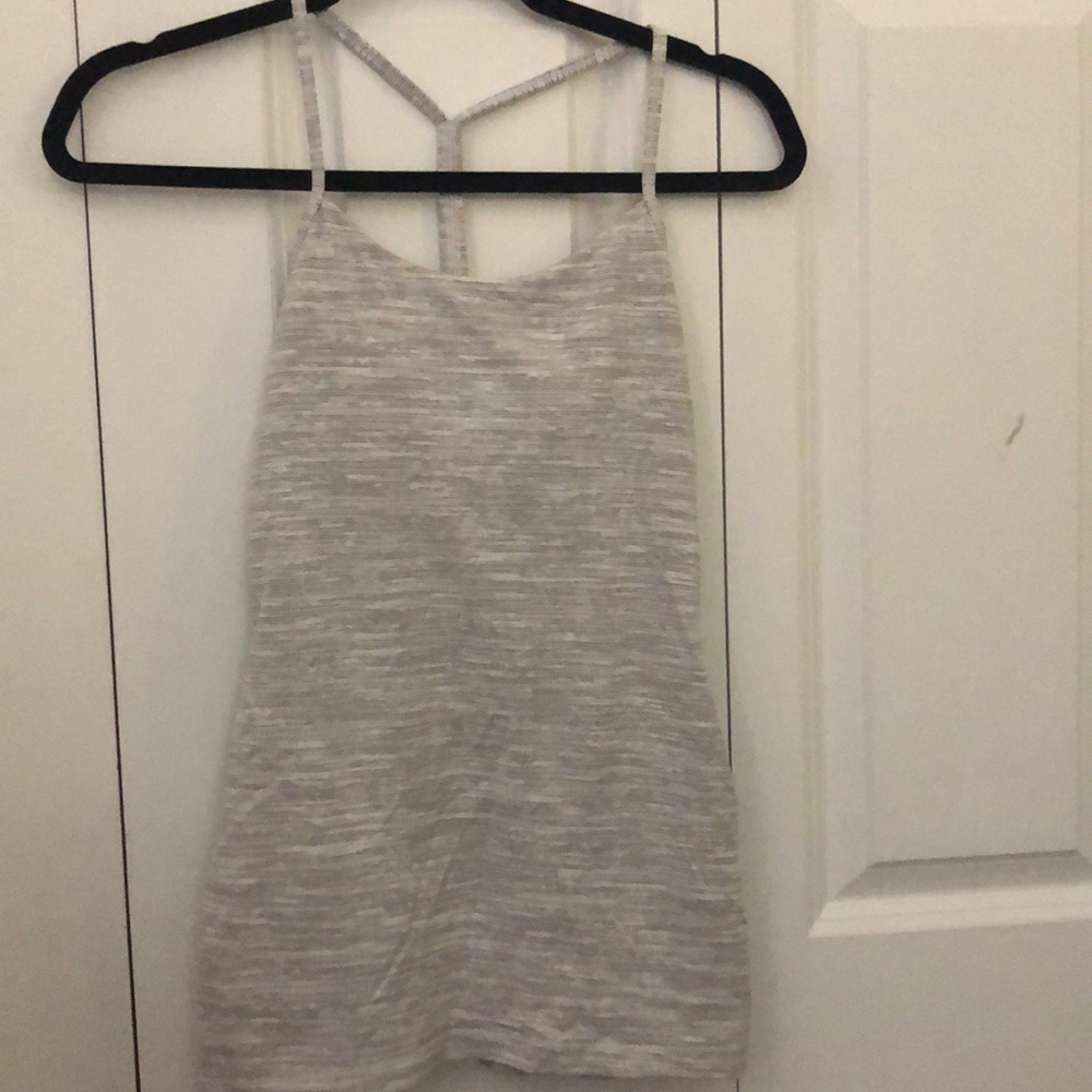 Grey Lululemon Power Y tank